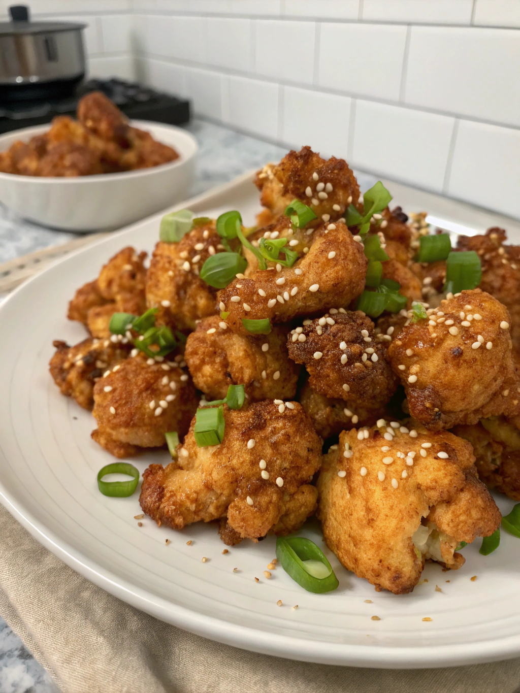 Air Fryer Sesame Cauliflower Wings
