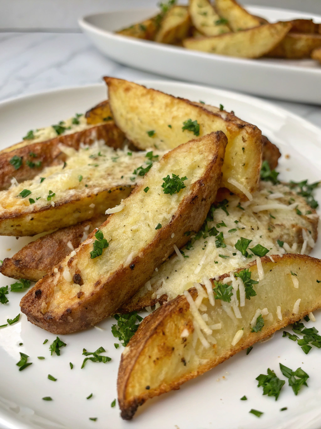 Baked Garlic Parmesan Potato Wedges
