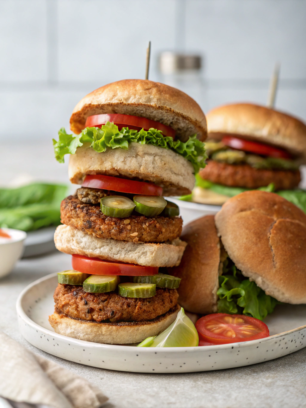 Easy 6-Ingredient Lentil Burgers