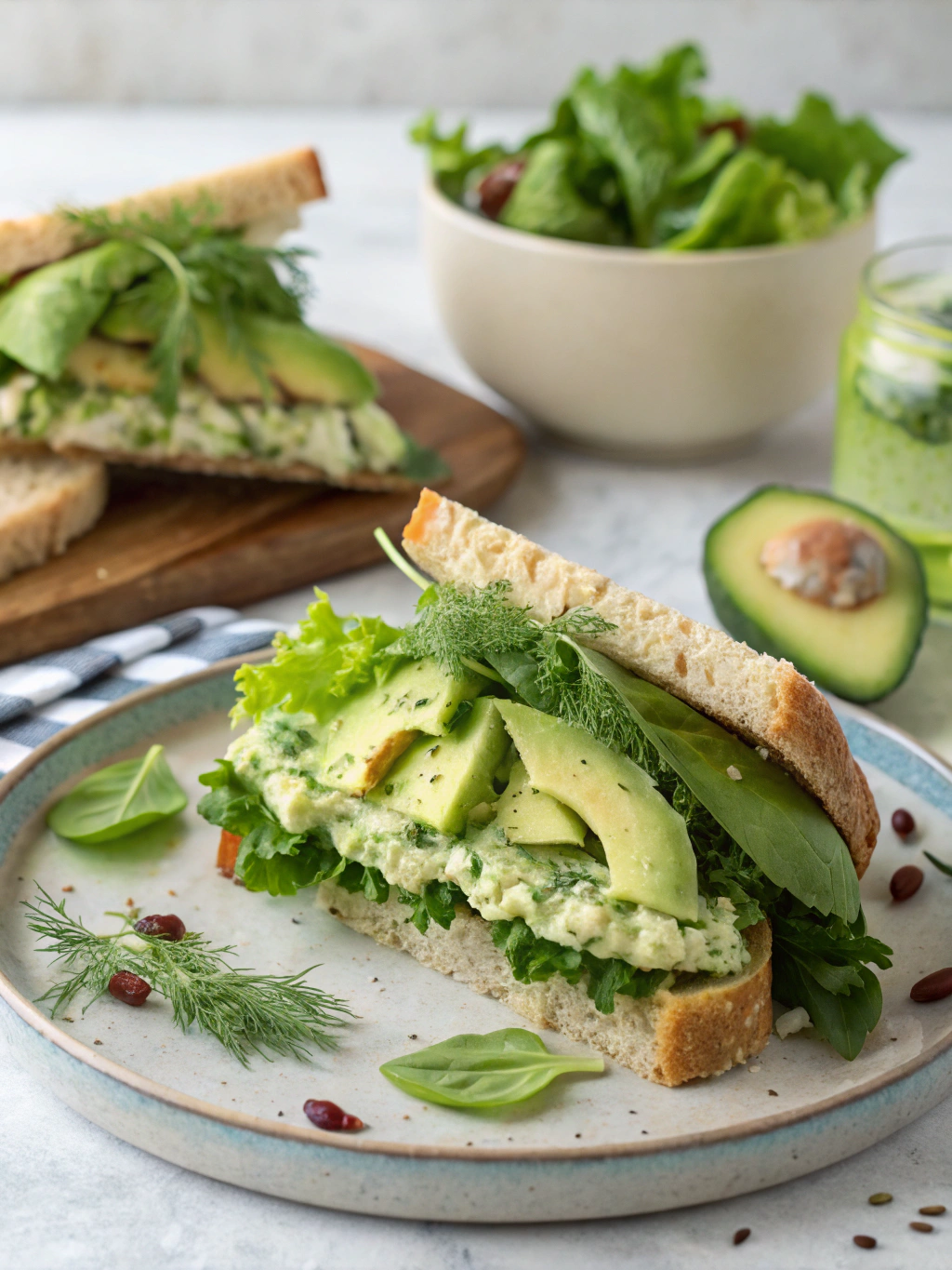 Green Goddess Salad Sandwich