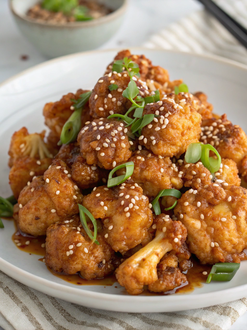 Sticky Sesame Cauliflower