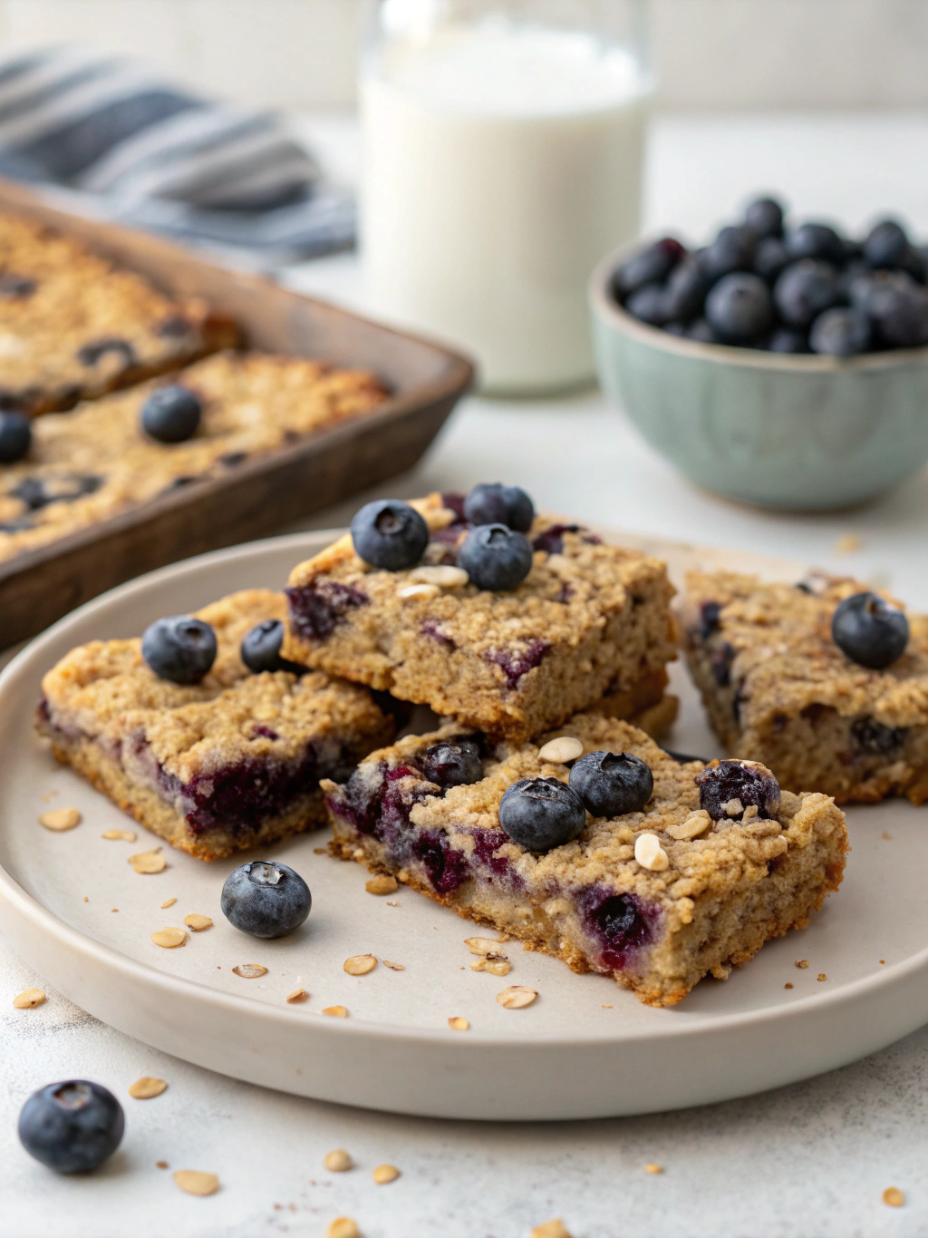 Vegan Blueberry Breakfast Bars