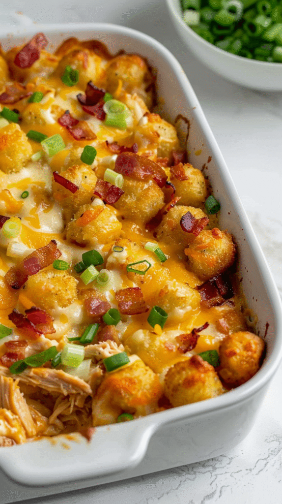 Cracked Out Tater Tot Breakfast Casserole