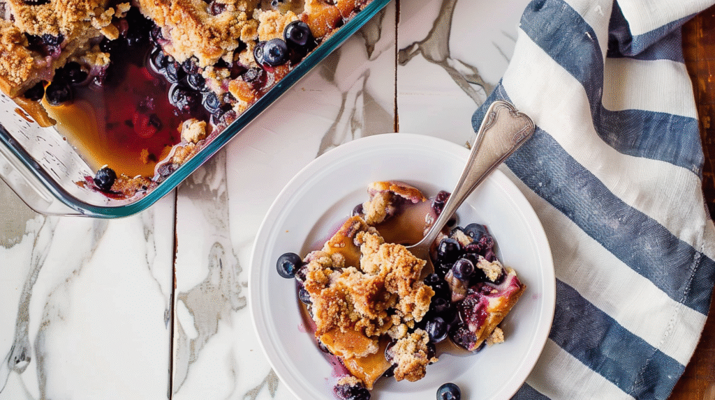 Quick Blueberry French Toast Casserole